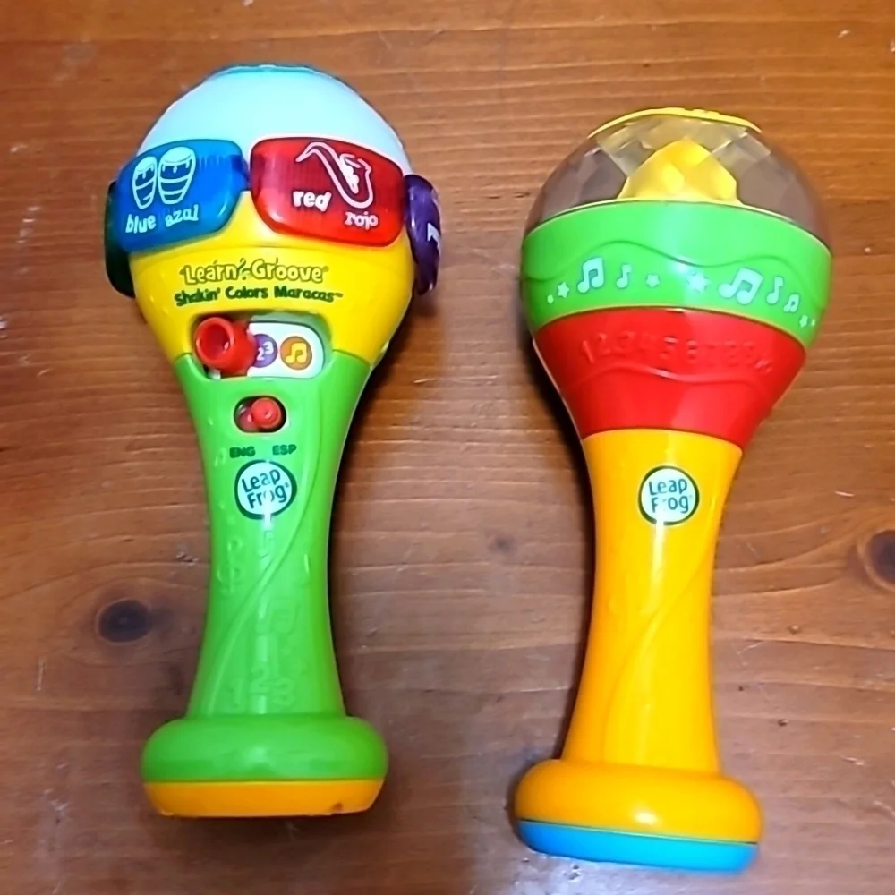 LeapFrog Learn & Groove Shakin Colors Maracas Unisex Multicolor Educational Toy - Picture 1 of 4